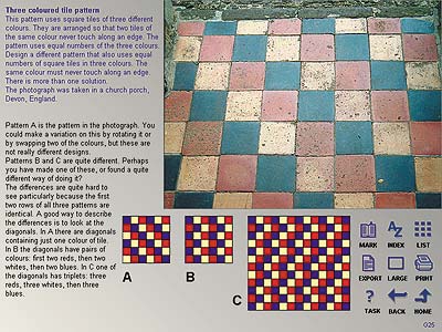 Problem Pictures sample screen
