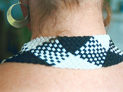 Black and white choker