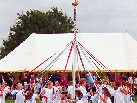 Maypole dancing